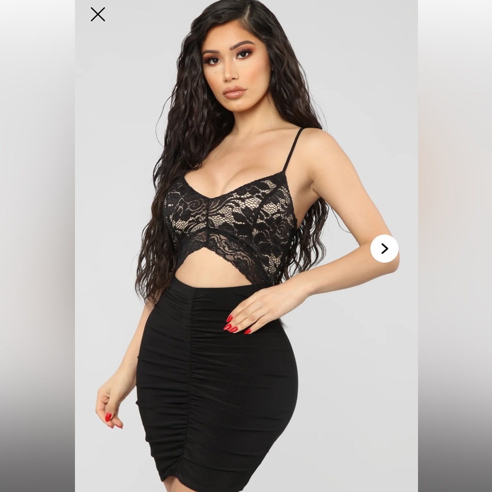 Brand NEW with tags Black Lace Detail Dress